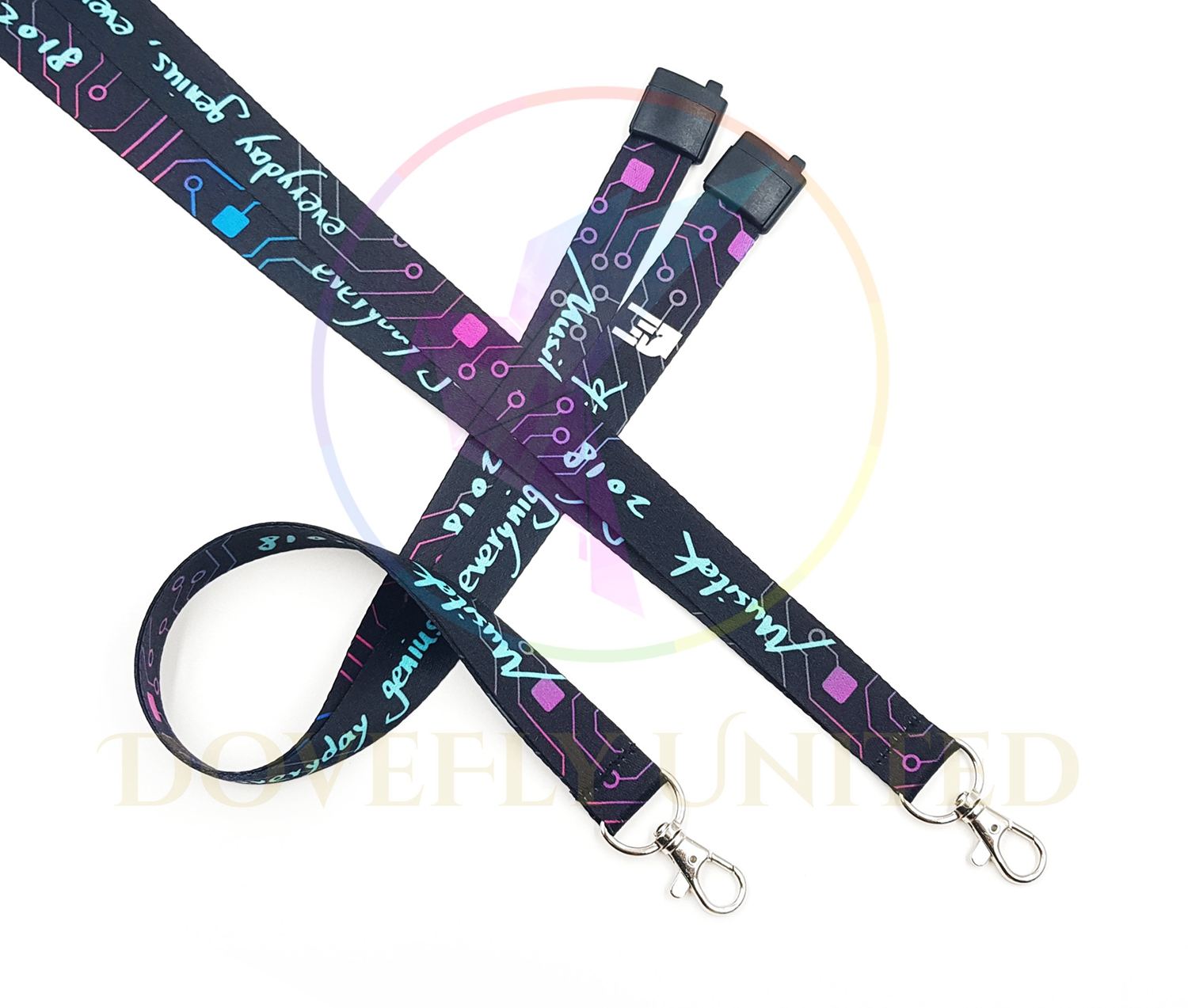 客製化熱轉印20mm識別證帶 (標準配件+安全扣) (#HTP20-29)