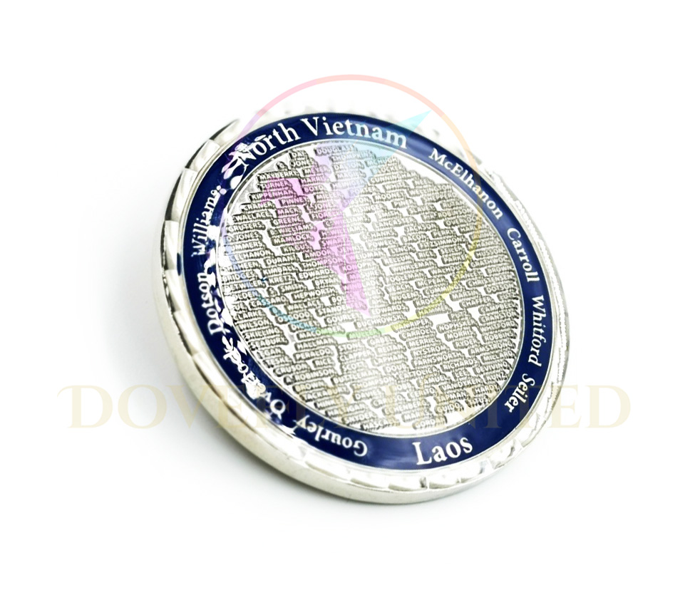 仿古電鍍美國紀念幣國家紀念幣烤漆上色– 【DoveFly United 台灣製造識別證帶】企業首選識別證帶&金屬客製製造設計工廠