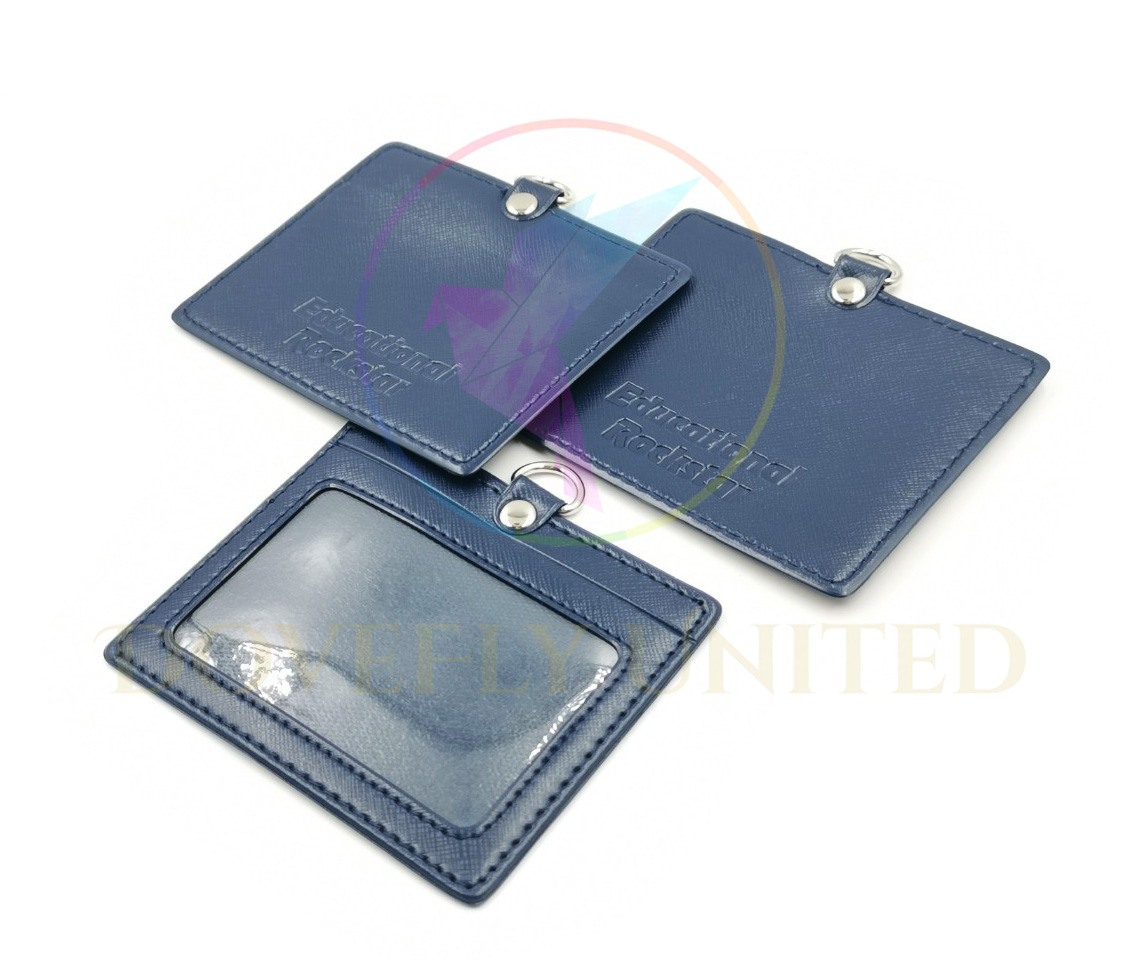 橫式仿皮卡套LOGO烙印少量客製 批發 #DFLCV29