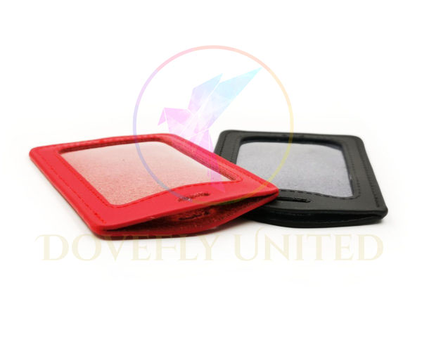 真皮證件套 上方開口 (直式; 單層) #DFGL-806-RD