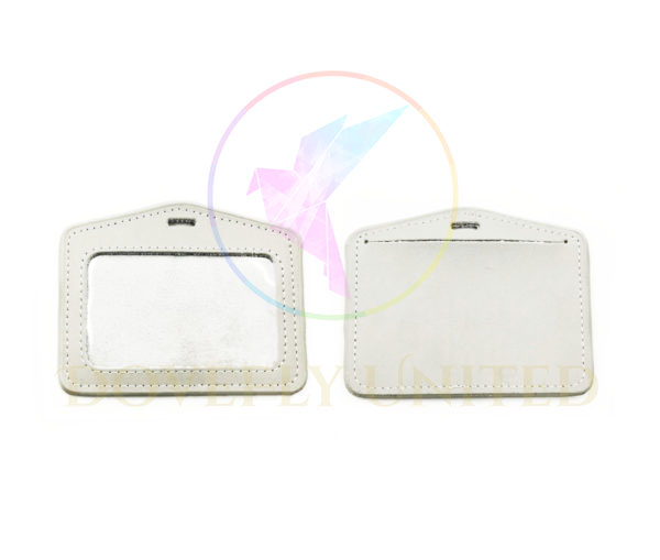 真皮證件套 後方開口 (橫式; 單層) #DFGL-905-GY