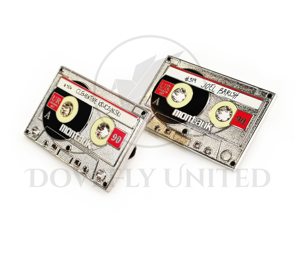 客製化 卡帶造型 金屬胸章 紀念品宣傳品訂製推薦:圖片 3