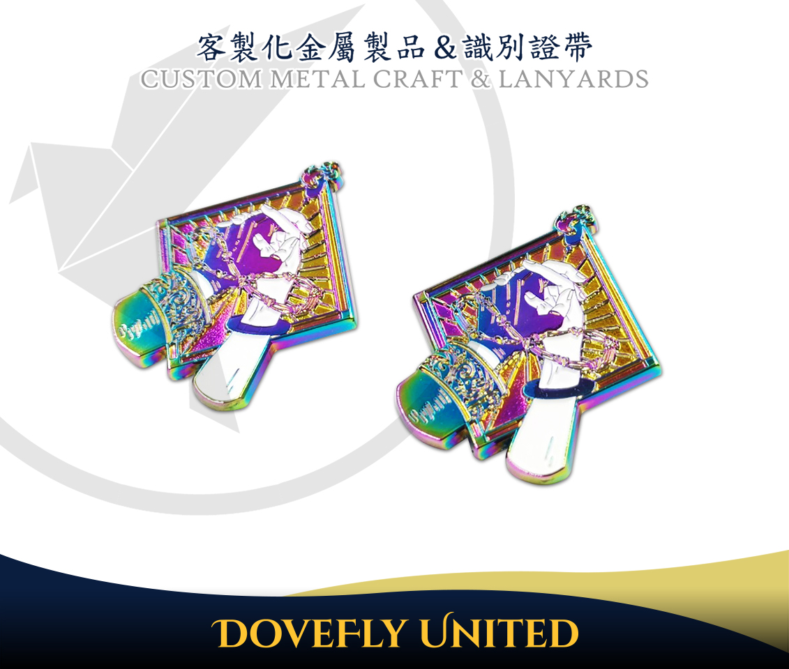 特殊五彩電鍍 客製化 金屬徽章訂製 可少量客製推薦