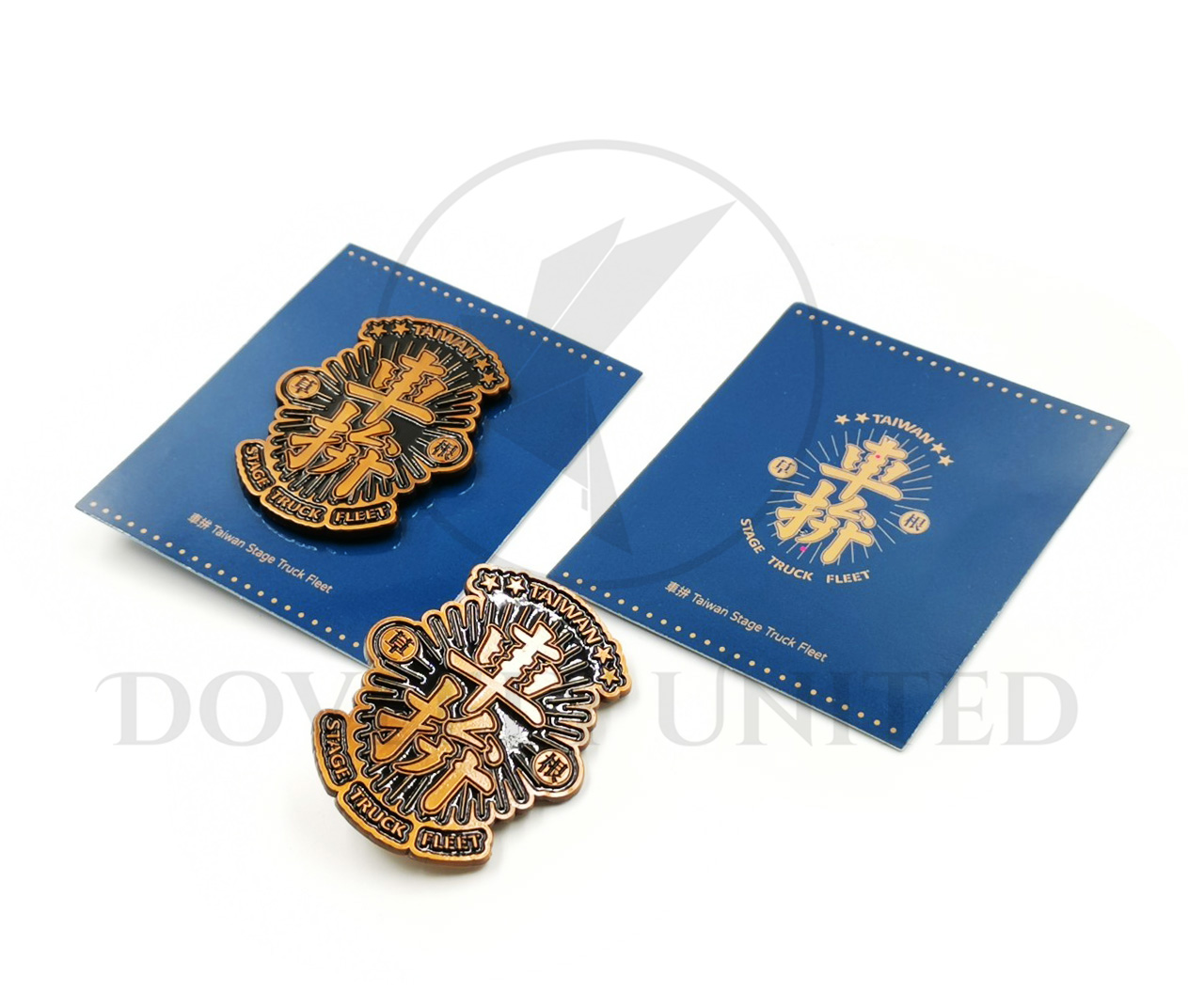 品牌胸章客製化 搭配紙卡訂製 仿古電鍍 黑色烤漆:圖片 3