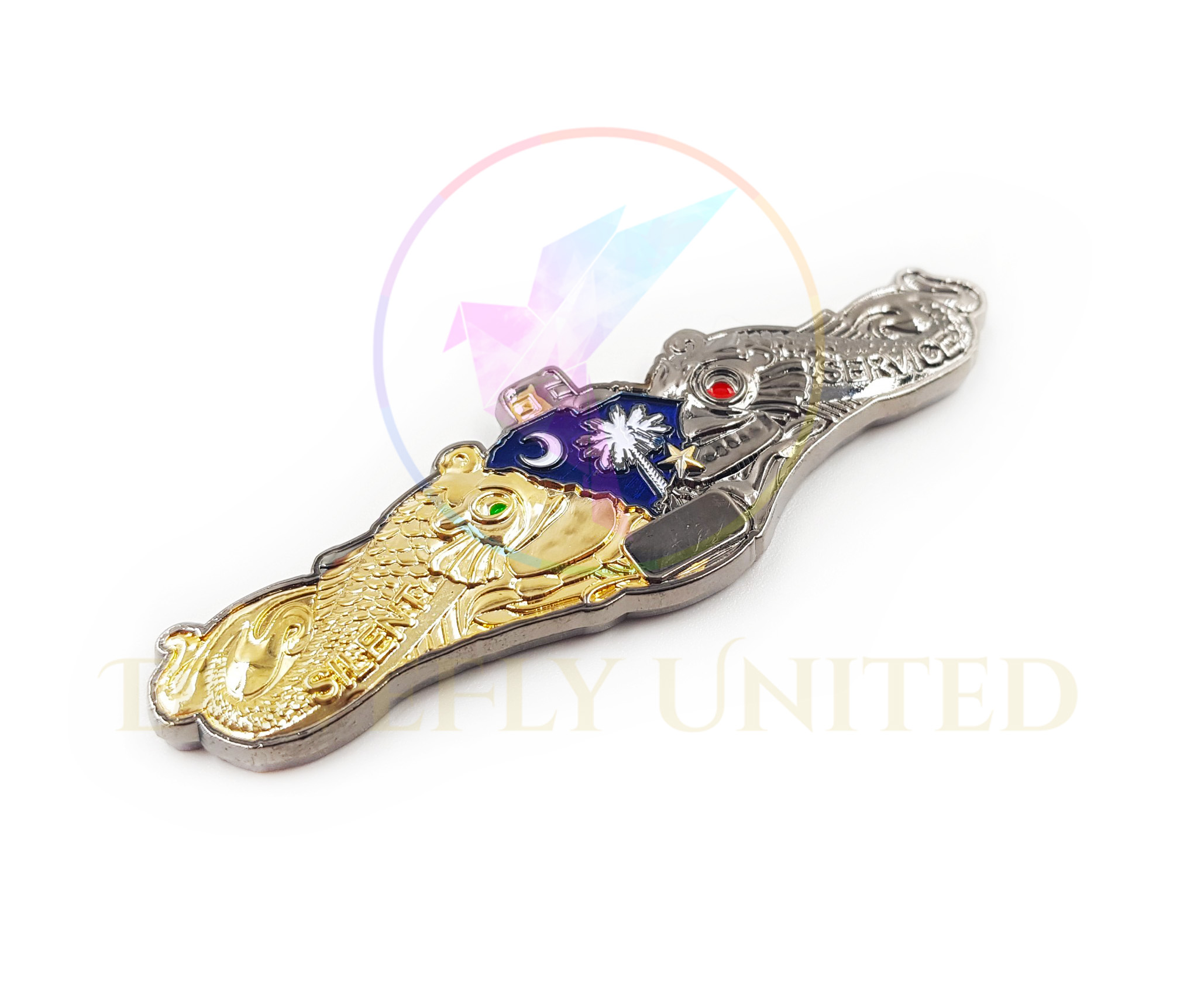 特殊造型紀念章 雙色電鍍設計 紀念証章工廠:圖片 2