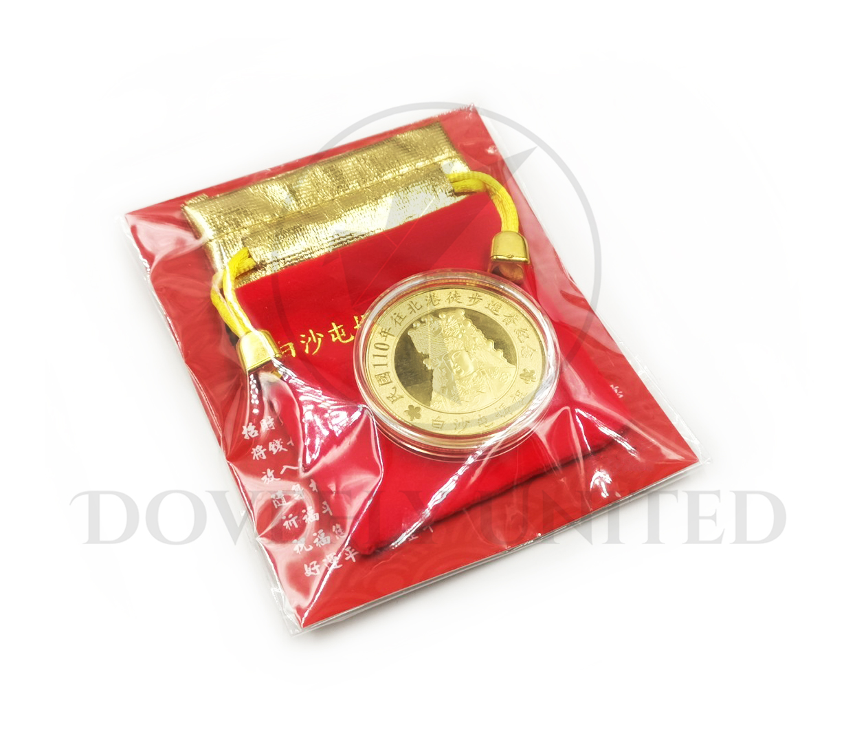 白沙屯徒步進香 紀念錢母代工 絨布帶客製化燙金 紙卡訂製:圖片 2