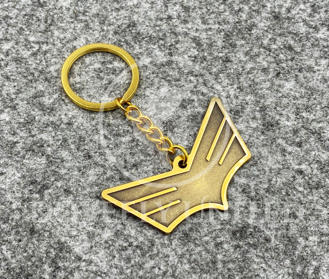 電鍍古金色 烤漆/琺瑯鑰匙圈 企業禮品 少量訂製/大量批發生產