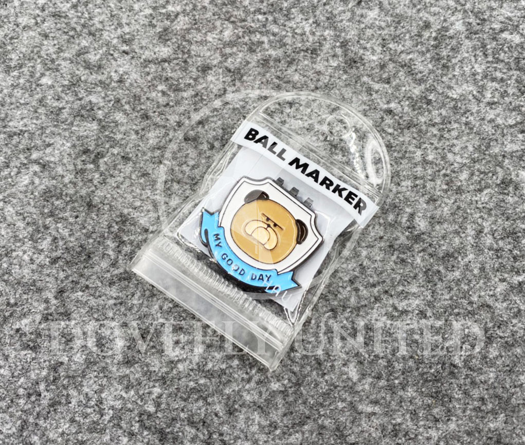 烤漆訂製高爾夫帽夾/球標 + 包裝 Golf hat clip